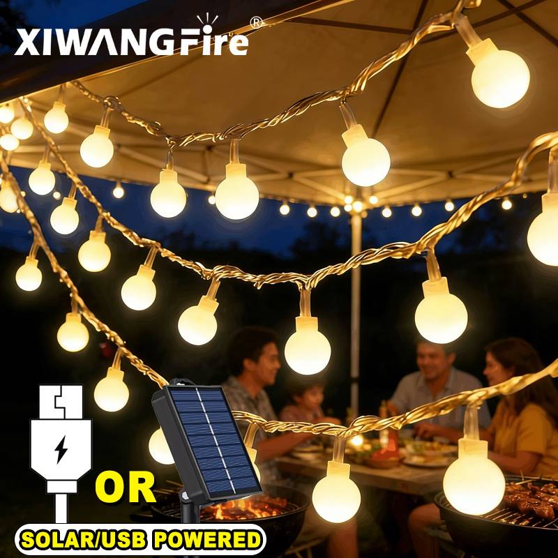 أضواء خيطية تعمل بالطاقة الشمس - مراجعة Led Fairy String Lights وسعره
