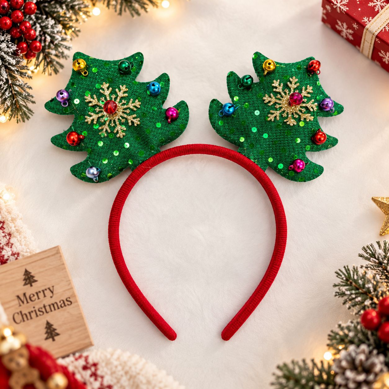 عصابة رأس لعيد الميلاد مع قبعة - مراجعة Reindeer Antlers Headband وسعره
