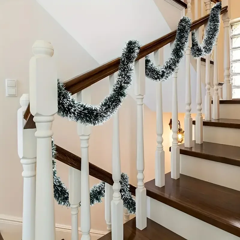 إكليل زينة عيد الميلاد باللوني - مراجعة Tinsel Garland Decoration وسعره