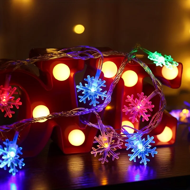 أضواء ستارة على شكل ندف الثلج  - مراجعة Led Fairy String Lights وسعره