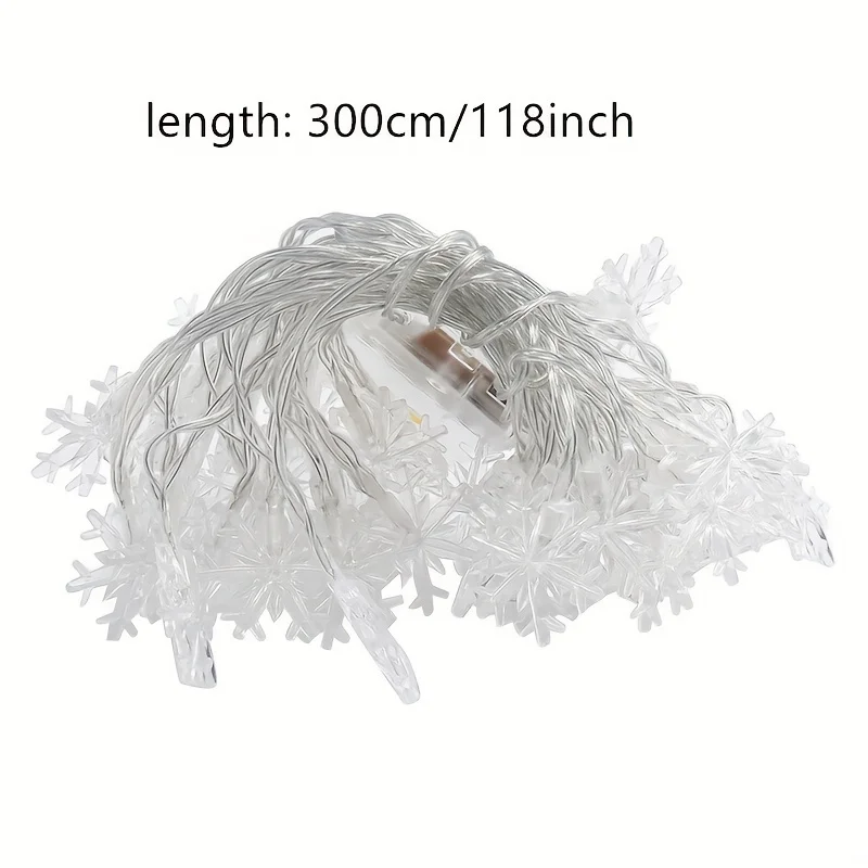 أضواء ستارة على شكل ندف الثلج  - مراجعة Led Fairy String Lights وسعره