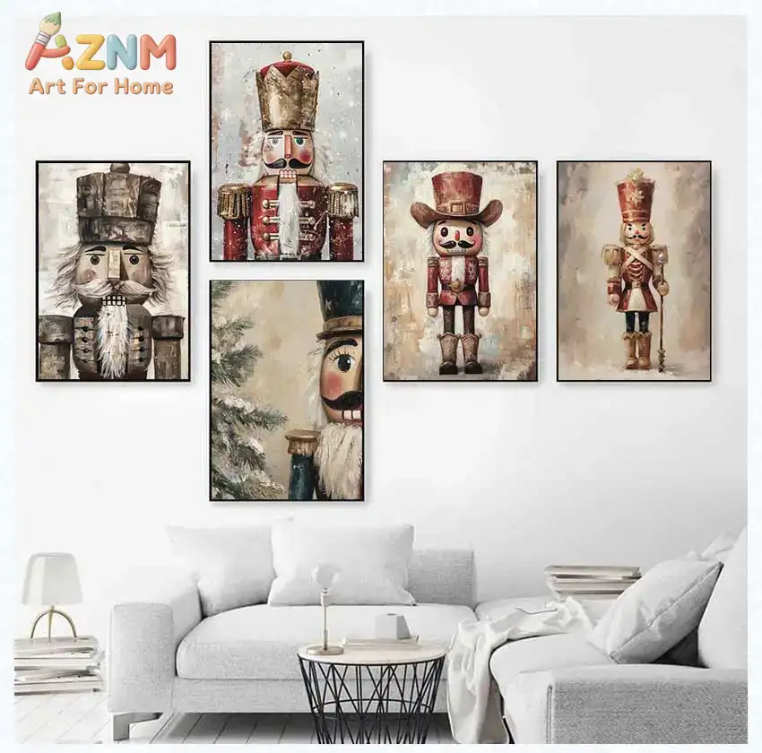 لوحة فنية جدارية قديمة من AZNM - مراجعة Nutcracker Figurine وسعره