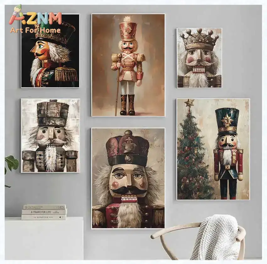 لوحة فنية جدارية قديمة من AZNM - مراجعة Nutcracker Figurine وسعره