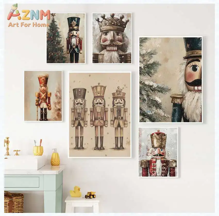 لوحة فنية جدارية قديمة من AZNM - مراجعة Nutcracker Figurine وسعره