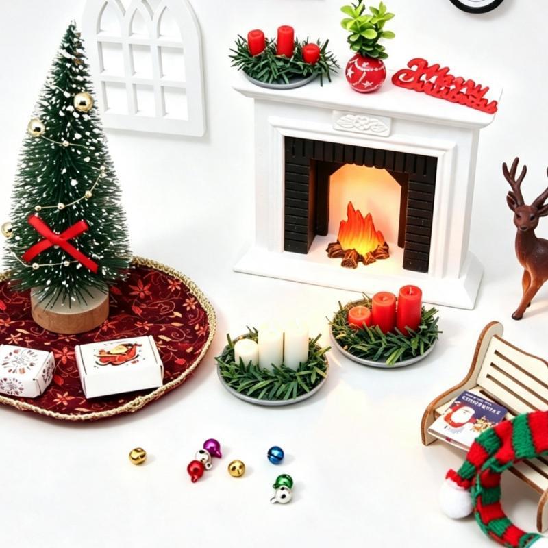 ! 1:12 مجموعة إكسسوارات مشهد ع - مراجعة Holiday Candle Set وسعره