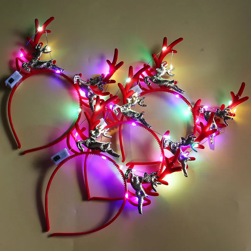 20 قطعة، عصابات رأس على شكل قر - مراجعة Reindeer Antlers Headband وسعره