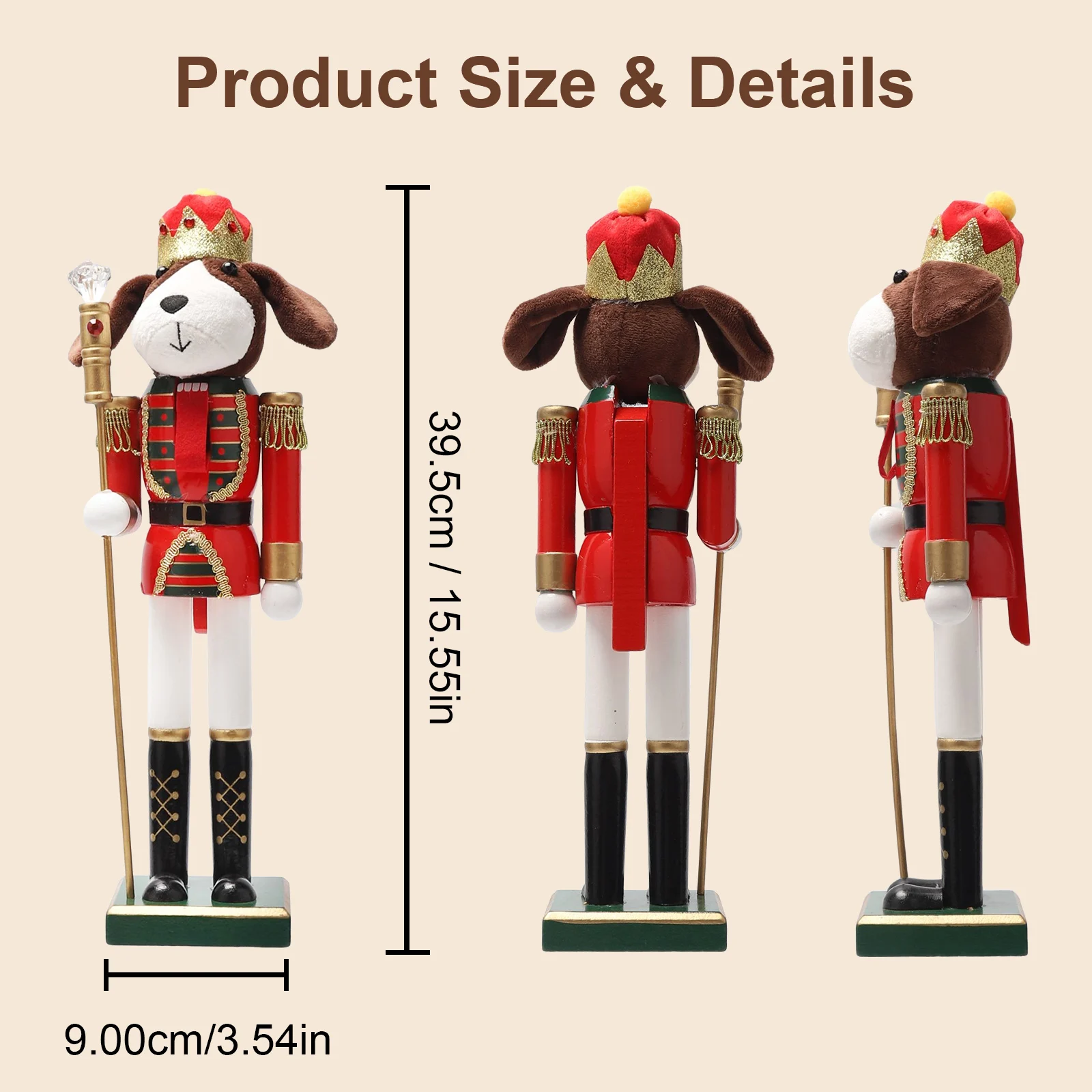 زينة عيد الميلاد على شكل كلب،  - مراجعة Nutcracker Figurine وسعره