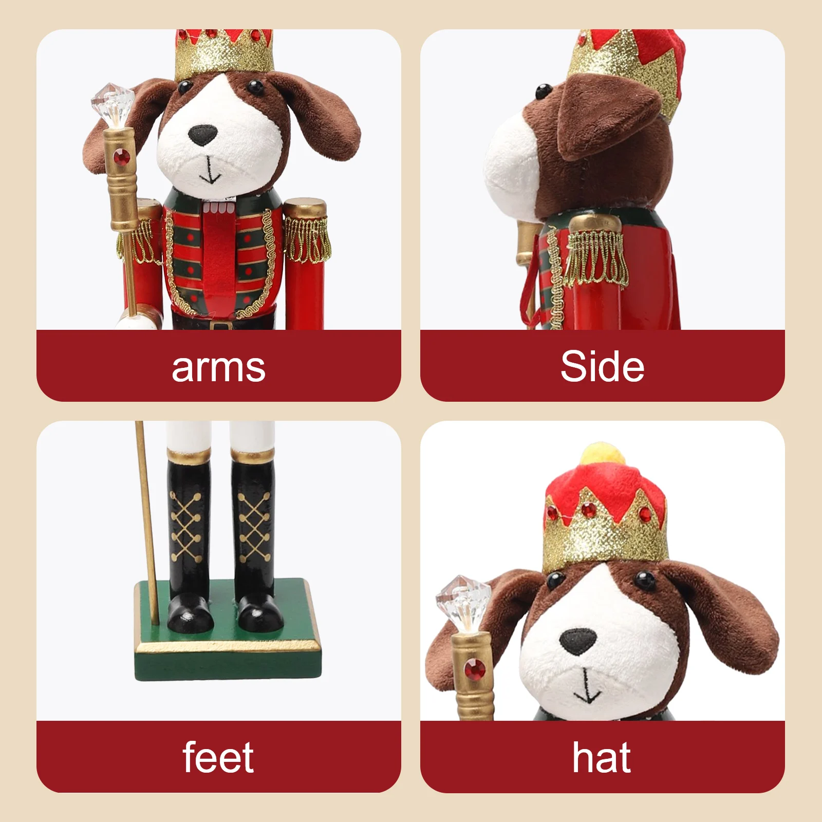 زينة عيد الميلاد على شكل كلب،  - مراجعة Nutcracker Figurine وسعره